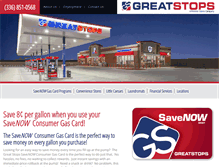 Tablet Screenshot of great-stops.com